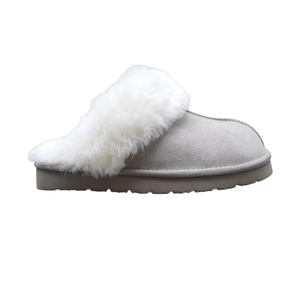 <span class=keywords><strong>Chaussons</strong></span> d'intérieur plats personnalisés en fourrure <span class=keywords><strong>pour</strong></span> femmes et hommes, en cuir de vache de deuxième couche et peau de <span class=keywords><strong>mouton</strong></span>, <span class=keywords><strong>pour</strong></span> l'hiver, à prix abordable - Product Image 1