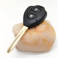 Carcasa de Llave Remota para Auto de 2 Botones/Llave Completa para Toyota Corolla RAV4 Vios Camry, Carcasa de Repuesto con Llave