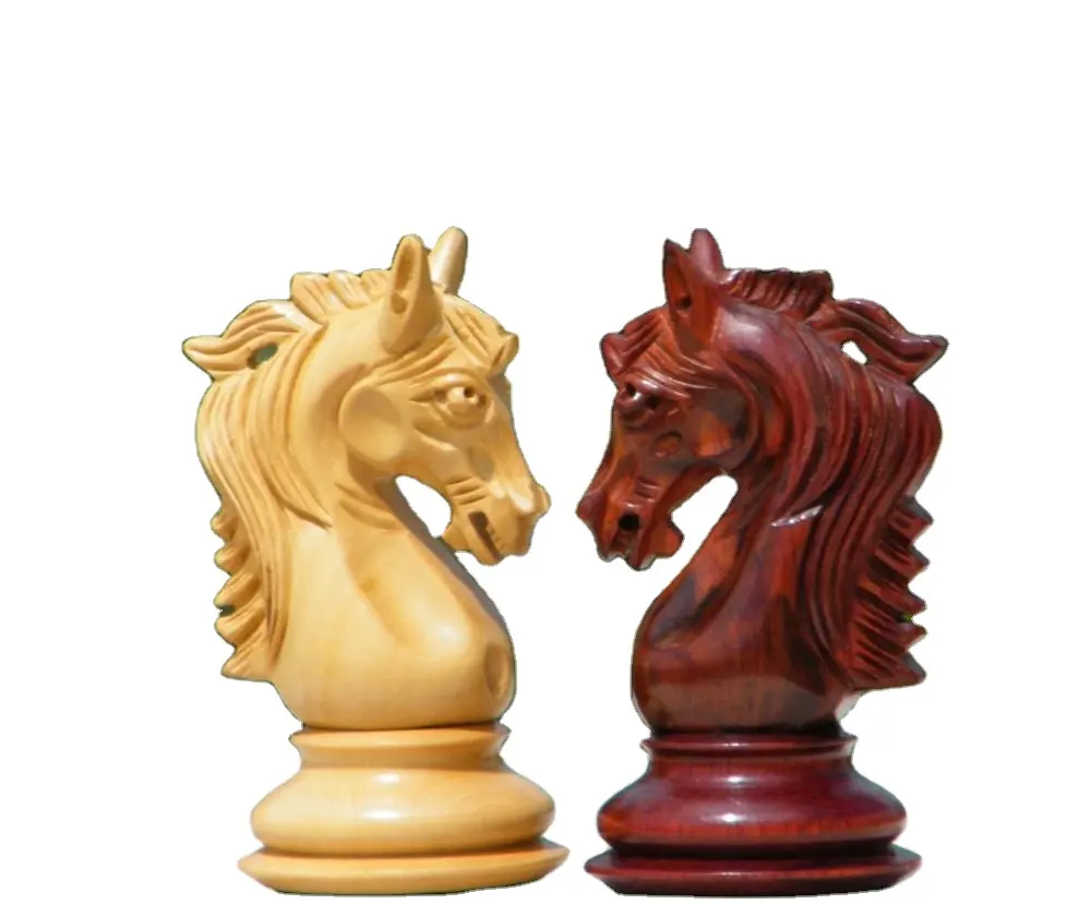 Stallion Knight chess set wooden chess set king size 4.50 Inches table game board game cardboard box packaging
