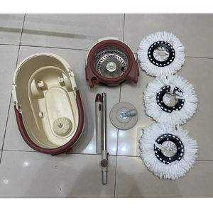 <span class=keywords><strong>Seau</strong></span> de vadrouille rotative à 360 degrés pour nettoyer la maison avec deux têtes de vadrouille et <span class=keywords><strong>seau</strong></span> avec ensemble d'essoreuse - Product Image 3