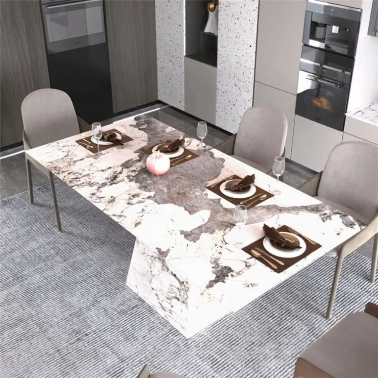 Современная мебель для гостиной в скандинавском стиле, основание под мрамор для обеденного стола, квадратный обеденный стол, мраморный обеденный стол