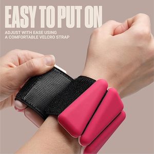 Bandas de Entrenamiento Ajustables de Hierro, Pesas de Tobillo de Silicona Ajustables, Brazalete de Fitness Portátil para Gimnasio en Casa - Product Image 4
