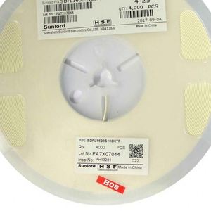 Factory Direct SDFL1608S100KTF 0603 1608 Inductors SMD Inductors 10uH 10% 3mA 1.85ohm - Product Image 1