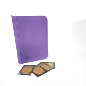 Dongguang Taoyuan in Stock PU Leather 4-Pocket Premium <strong>Binder</strong> with Zipper A6 Size for 160 Cards