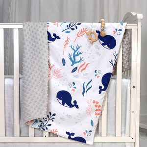 <span class=keywords><strong>Couverture</strong></span> Polaire Bébé Personnalisée, Douce et Épaisse pour <span class=keywords><strong>Nouveau</strong></span>-<span class=keywords><strong>né</strong></span>, <span class=keywords><strong>Hiver</strong></span>, Pois, Minky - Product Image 5