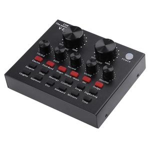 Tarjeta de Sonido V8 2026 para Dropshipping, Audio USB 5.0, Micrófono para Auriculares, Set V8s para Transmisiones en Vivo, 18 Efectos de Sonido, 6 Modos para Teléfono y Computadora - Product Image 5