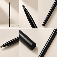 Kuas Rias Mata Presisi 16cm dengan Bulu Serat Ultra-Lembut 0.07mm, Ferrule Aluminium yang Ditebalkan