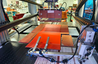 Machine automatique de fabrication de boîtes rigides en carton pliables avec aimants, PLC et moteur 380V, 0-15 pièces/min