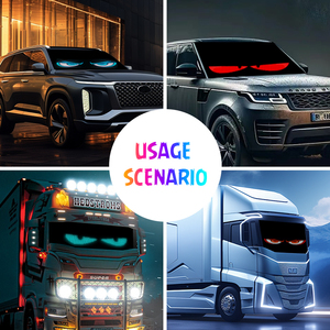 Diseño Estilo Cyberpunk, con <span class=keywords><strong>Ojos</strong></span> de <span class=keywords><strong>Demonio</strong></span> a Todo Color y Panel LED Matricial que Cambia entre Diferentes Entornos - Product Image 2