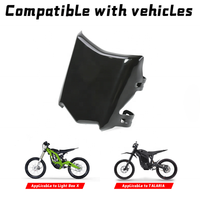Plaque avant de haute qualité en PP brillant blanc/noir pour accessoires de vélo électrique Surron Light Bee X, prix usine ShieldX, échantillon gratuit, qualité supérieure
