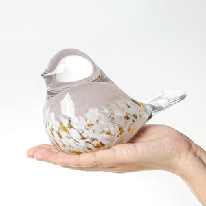 Figura de Pájaro de Cristal Hecha a Mano, Pulida, Ecológica, con Estampado Animal, Regalo de Navidad o Cumpleaños, Animales Decorativos Coleccionables - Product Image 1