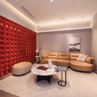 Panneau mural en polyuréthane 3D léger, ignifuge, imperméable, imitation pierre, pour la décoration intérieure, hôtel, maison