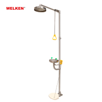 Commande au pied OEM personnalisée ss304 ss316 fabricant de haute qualité combinaison douche oculaire et douche d'urgence