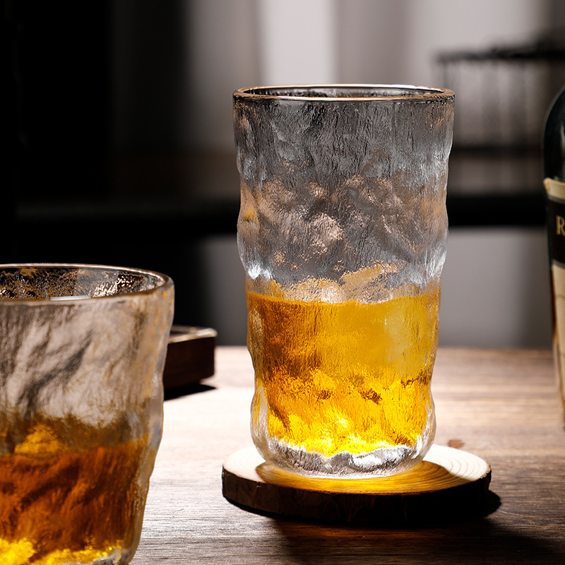 Japan style Old Fashioned Clear Whisky Glasses Cups Crystal Rock Glass Whiskey Cup