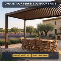 Pergola bioclimatique en aluminium de qualité supérieure avec toit à lamelles, gazebo extérieur avec auvent réglable imperméable à la pluie