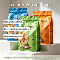 Sacs personnalisés imprimés pour aliments pour animaux de compagnie, scellables à chaud, qualité alimentaire, impression par gravure haute définition, pochettes pour croquettes, marque privée