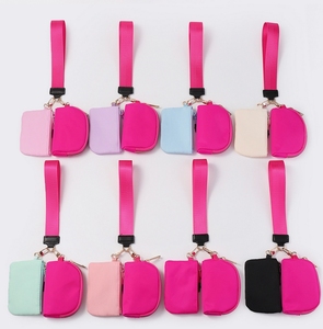 <span class=keywords><strong>Portamonete</strong></span> Impermeabile con Cerniera e Portachiavi Personalizzabile con Logo, Mini Borsellino 2 in 1 con Doppio Scomparto - Product Image 2
