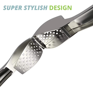 Wholesale Large Capacity Stainless Steel Garlic Mincer Metal Kitchen <b>Press</b> Crusher with Grip Handle New <b>Fruit</b> & Vegetable Tool - Product Image 4