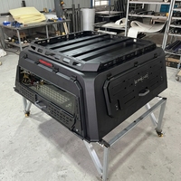 Capot de benne pliable en acier galvanisé/aluminium avec installation sans perçage et verrouillage pour RAM 1500 5.7ft/6.4ft/8ft