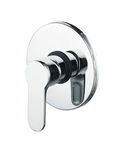 Round in-wall Concealed Single Function Brass Shower Mixer Valve single handle faucet