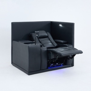 <span class=keywords><strong>Canapé</strong></span> en cuir sur mesure pour home cinéma VIP, fonctions <span class=keywords><strong>électrique</strong></span>s, design mural à zéro espacement, cuir de vachette haut de gamme de qualité supérieure - Product Image 4