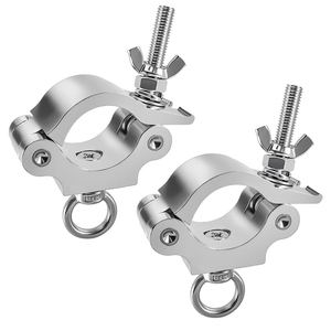 Stage Light Truss <b>Clamp</b> Hook Coupler for 25MM to 40MM Tube 100KG Capacity <b>Quick</b> Install Black Silver Event Rigging Hardware - Product Image 1