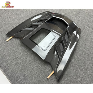 KR-1 stile lucido fibra di carbonio cofano anteriore <span class=keywords><strong>auto</strong></span> con vetro per Chevrolet <span class=keywords><strong>Corvette</strong></span> C7 Z06 carbonio cofano <span class=keywords><strong>auto</strong></span> kit di copertura del motore <span class=keywords><strong>auto</strong></span> - Product Image 5