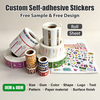 Étiquettes adhésives personnalisées pour emballages de produits, autocollants ronds en vinyle imperméable, rouleaux d'étiquettes en papier