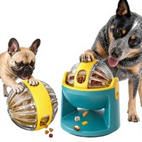 Zwei-in-Eins Slow-Feeder Ball Puzzle-Spielzeug mit Leckerli-Spender im Planeten-Design Interaktives Hundefütterungsspielzeug