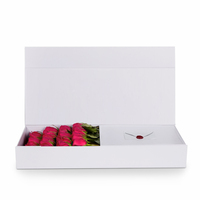 En gros luxe carton je t'aime maman carré emballage fleur papier boîte cadeau boîte pour bouquets de roses