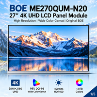 Écran LCD industriel 27 pouces 4K, panneau LCD BOE ME270QUM-N20, module LCD TFT pour terminaux intelligents OEM et systèmes d'affichage