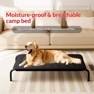 <span class=keywords><strong>Lit</strong></span> surélevé <span class=keywords><strong>pour</strong></span> <span class=keywords><strong>chien</strong></span> en maille respirante avec pieds antidérapants, lavable, portable, <span class=keywords><strong>pour</strong></span> chats et grands chiens, intérieur/extérieur - Product Image 3