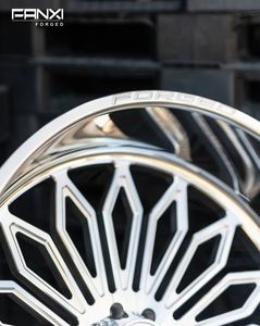 Jantes de camion forgées FANXI en argent poli, finition brillante, 24x14 24x16 26x14 26x16 28x14 28x16 30x14 30x16, déport -40mm -76mm pour Chevrolet - Product Image 5