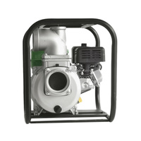 Pompa Air Bensin Self Priming 100KB-4GX 4 Inci Aliran Tinggi, Pompa Sentrifugal Portabel untuk Irigasi dan Drainase Pertanian