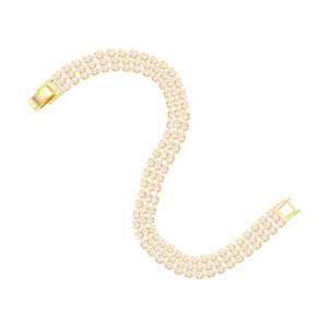 Fashion Chain <b>Bracelet</b> <b>Copper</b> Alloy Zircon Channel Setting Multi Strand Elegant Jewelry for Women - Product Image 4