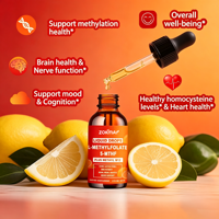 OEM 15mg Methylfolate Methyl B12 Gouttes Liquides Actives 5-MTHF Vitamines du Complexe B Méthylations Humeur Énergie
