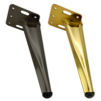 Pieds de meubles en fer durable Pieds de canapé en métal inclinés en cône pour table basse et meuble TV Quincaillerie de cuisine Support de pied