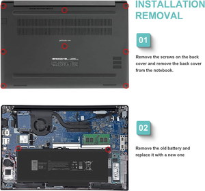 F3YGT para batería de repuesto para portátil 7,6 V 7200mAh para modelos 12/13/14 Series 7000/7280/7290/7380/7390 en Stock - Product Image 5