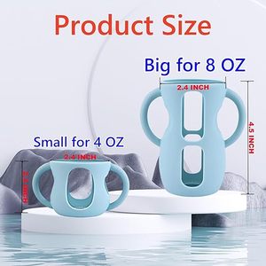 Manchons en silicone de haute qualité pour biberons, poignées antidérapantes pour biberons en verre <span class=keywords><strong>Avent</strong></span> Natural de 4/8 OZ - Product Image 3