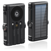 Banco de Energía Solar de 20,000mAh con Cargador Inalámbrico Magnético, Carga Rápida PD20W, Generador de Manivela, Respaldo Electrónico de Emergencia 2026