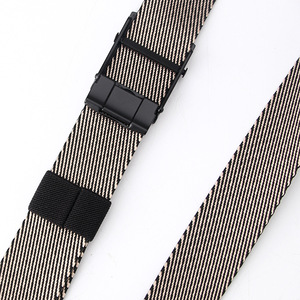 Ceintures à rayures en nylon de haute qualité pour hommes avec boucles en alliage de zinc à la mode essentielles pour l'élégance des affaires - Product Image 4