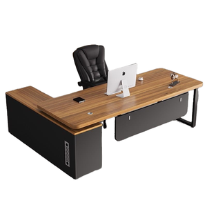 Venta caliente Escritorios de oficina modernos Diseños de madera simples Estilo de panel Muebles de oficina de fabricantes chinos Precios al por mayor en stock - Product Image 3