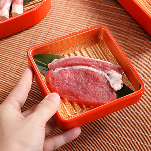 จานบาร์บีคิวสไตล์เ<span class=keywords><strong>ก</strong></span>าหลีแบบย้อนยุค จานสี่เหลี่ยมอเน<span class=keywords><strong>ก</strong></span>ประสงค์ เหมาะสำหรับของว่าง ซูชิ ของหวาน ร้านอาหาร หม้อไฟ - Product Image 2