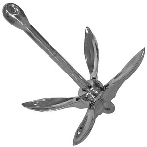 6kg ancla plegable fábrica gran oferta acero inoxidable 316 barco marino alto pulido espejo ancla plegable - Product Image 1