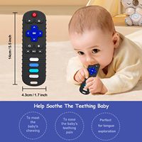 Jouets de dentition en forme de contrôle Télécommande en silicone pour bébé