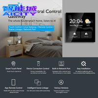 Panneau de commande intelligent Sheng Qiong 4'' à écran tactile Tuya, variateur de lumière Zigbee 3 voies, WiFi, Ethernet, commande vocale Alexa/Google Home