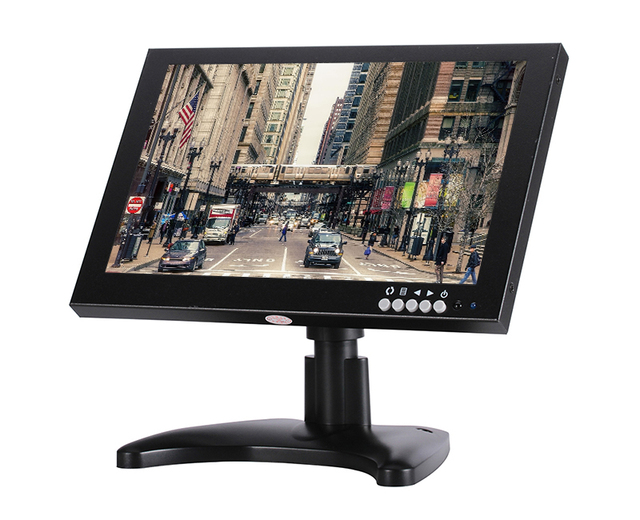 Security System Usb Bnc High-definition Ips Screen 1280*800 10 Inch Cctv Monitor