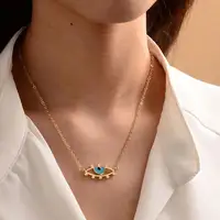 Custom Blue Eye Necklace for Women