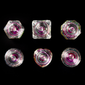 KADS - Juego de 6 Recipientes de Cristal Coloridos para Polvo Acrílico, con Tapa, Tipo Perfume, para Salón de Uñas y Manicura - Product Image 5