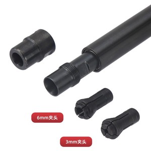 แกนต่อเครื่องเจียรลมแบบนิวเมติก ขนาด 6 มม. และ 3 มม. แบบตรง สำหรับขัดและเจียร - Product Image 1